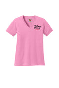 Ladies Candy PINK V-Neck