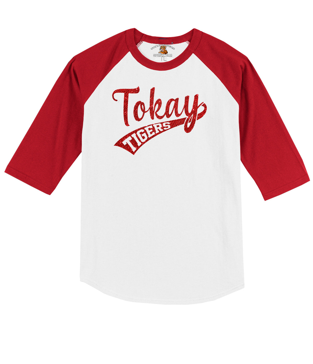 Tokay Tigers Glitter Baseball Tee